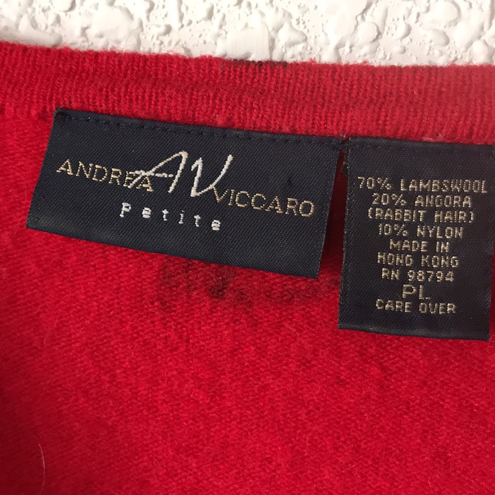 Red lambs wool sweater. - Picture 3 of 3
